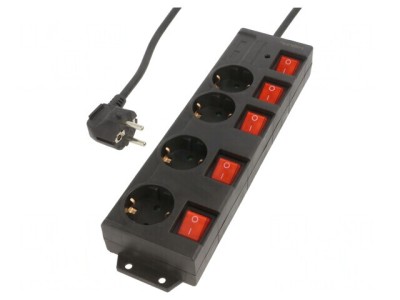Prelungitor 4 Prize 250V 16A Negru foto
