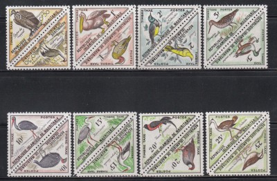 Mauritania 1963 - Păsări, PA, Timbre de taxa, MNH foto