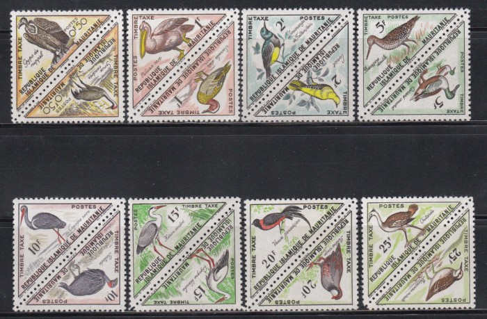 Mauritania 1963 - Păsări, PA, Timbre de taxa, MNH