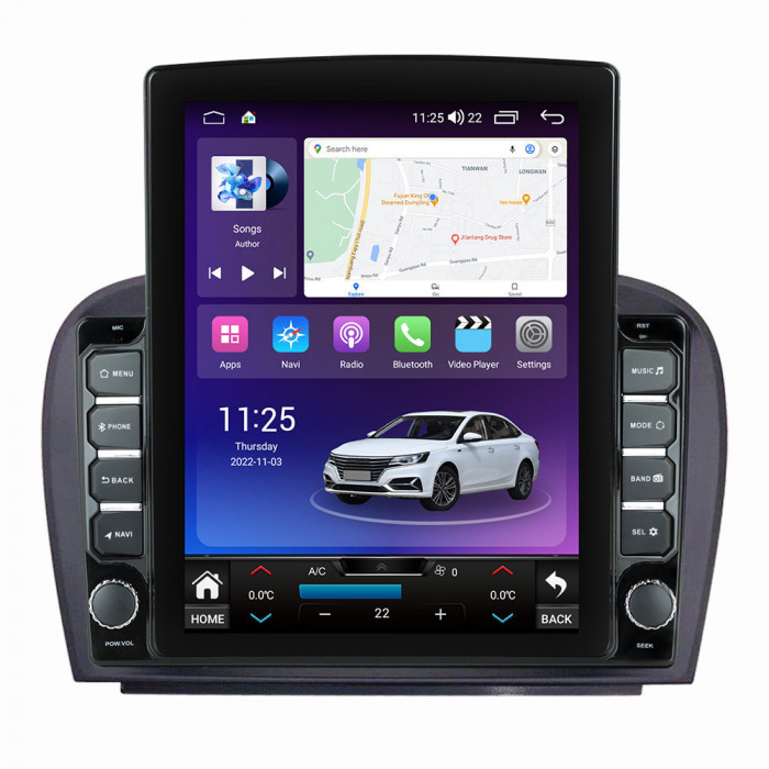 Navigatie dedicata cu Android Mercedes SL R230 2001 - 2012, 4GB RAM, Radio GPS