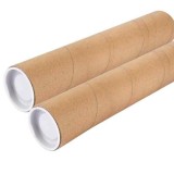 Set 2 buc, Tub din Carton pentru Protectie si Transport Folii, Proiecte si Printuri, Lungime 150 cm, &Oslash; 76mm, Grosime 3 mm, Maro