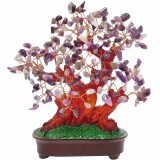 Copac Ametist XXL Handmade Piatra Claritatii 25-27 cm Mov Decorativ Feng Shui