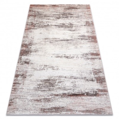 Covor CORE W9775 Cadru, Umbrită - structural, două niveluri de l&amp;acirc;nă, bej / roz, 120x170 cm foto