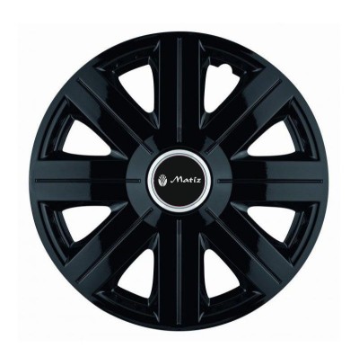 Set 4 Capace Roti pentru Matiz, model Cosmos Black foto