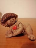 Figurina ceramica troll spiridus dracusor indragostit JIE Gantofta Suedia