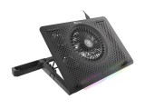 Stand Cooler laptop Genesis Oxid 450 RGB, 15.6 , 5 ventilatoare, iluminare RGB, negru