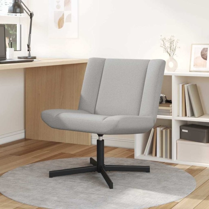 vidaXL Scaun pivotant Gri de nor 63 x 75 x 76 cm țesătură