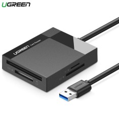 Cititor carduri UGREEN USB 3.0 SD / Micro SD / CF / MS, 1m, 30231