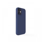 Husa iPhone 12 Mini Lemontti Liquid Silicon Dark Blue