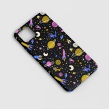 Husa compatibila cu Apple iphone 13 Pro model Space Doodle,Silicon, Tpu, Viceversa, Transparent, Carcasa