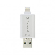 Memorie USB Transcend JetDrive Go 300 64GB USB 3.0 Lightning Silver foto