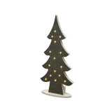 Cumpara ieftin Decoratiune - LED Xmas Tree - Grey-Gold | Kaemingk