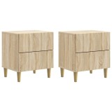 vidaXL Dulap de noapte cu sertar 2 pcs Stejar Sonoma 43 x 34,5 x 48 cm 894530