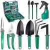 Set 10 unelte de gradina de inalta calitate in valiza de transport, model avx-wt-eden-77, AVEX