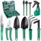 Set 10 unelte de gradina de inalta calitate in valiza de transport, model avx-wt-eden-77