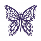 Cumpara ieftin Sticker decorativ Fluture, Albastru, 60 cm, 1150ST-3, Oem