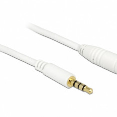 Cablu prelungitor audio jack 3.5mm 4 pini T-M 3m, Delock 84483