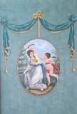 Panou Decorativ Original &ndash; Semnat Rita Simonetto &ndash; Stil Neoclasic/Empire &ndash; Pictură Manuală