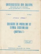 Culegere de probleme de teoria sistemelor, Partea I foto