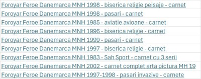 Foroyar Feroe Danemarca MNH - lot carnete foto