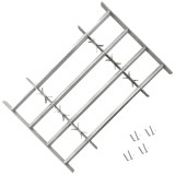 Grilaj de siguranță pentru ferestre cu 4 bare transversale, 500-650 mm, vidaXL