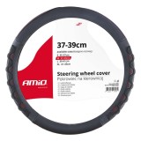 Husa volan auto AMiO SWC-25-M, marime M 37-39 cm, montaj rapid, interior antiderapant, protectie impotriva uzurii, materiale de calitate, fara miros
