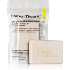 Carbon Theory Salicylic Acid &amp; Shea Butter sapun gentil pentru curatare cu efect exfoliant 100 g