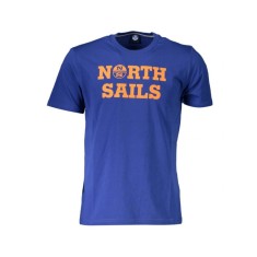 Tricou barbati, cu imprimeu cu logo, Regular fit, Albastru inchis, M