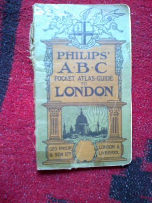 a2c Philips ABC pocket atlas guide to London foto