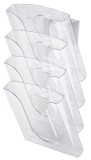 Set tăvițe documente Leitz Presenter 4+1 buc cu sprijin transparent
