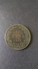 10 BANI 1867 foto