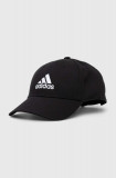 Adidas Performance șapcă de baseball din bumbac culoarea negru, cu imprimeu II3513