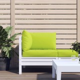 Perne pentru canapea din paleți, 3 buc., verde aprins, textil