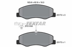 TEXTAR 2517201 Q+ set placute frana,frana disc