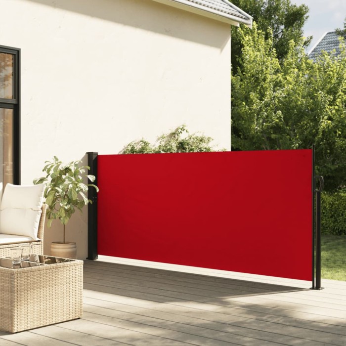 vidaXL Copertină laterală retractabilă, roșu, 140x600 cm 4004507