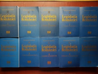 Legislatia Romaniei. 1 Ianuarie - 31 Decembrie 2018 (10 volume, seria completa) foto