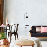 Cumpara ieftin Lampadar Lik Negru 37x30x155 cm