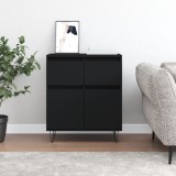 vidaXL Servantă, negru, 60x35x70 cm, lemn prelucrat