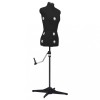 Manechin Croitorie Ajustabil Negru S (33-40) vidaXL, Bust 84-102 cm, Talie 64-81 cm, Sold 86-102 cm - Forma Rochie Reglabila