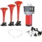 Claxon auto 3 trompete, compresor aer inclus, 12V