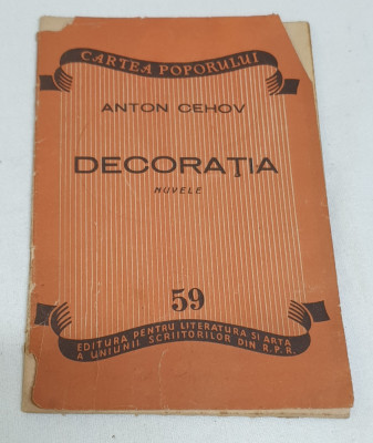 Carte de colectie Cartea Poporului - DECORATIA - Anton Cehov foto