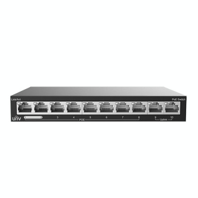 Switch 8 porturi PoE, 2 porturi uplink RJ45 - UNV NSW2020-10T-POE-IN foto