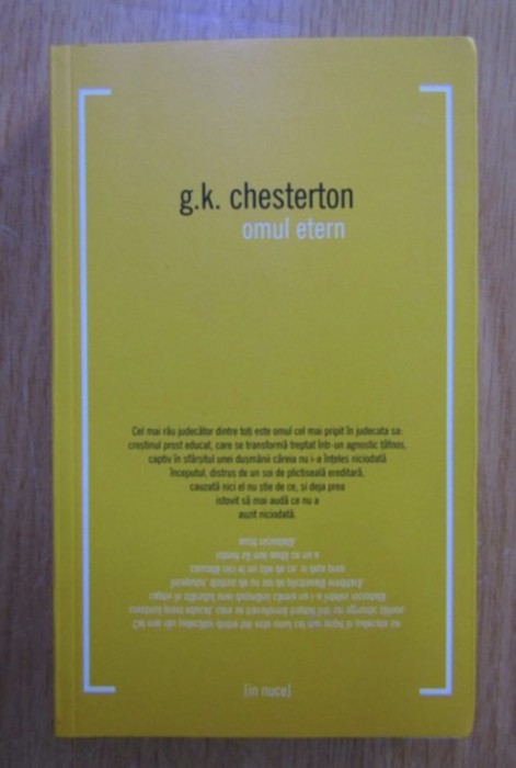 Omul etern / G.K. Chesterton