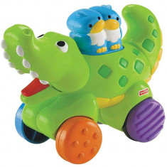 Jucarie bebe Fisher Price Press and Go Crocodil foto