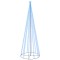 Brad de Craciun conic, 732 LED-uri, albastru, 160x500 cm