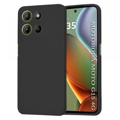 Husa pentru Motorola Moto G15 / G15 Power, Techsuit, SoftFlex, Neagra foto