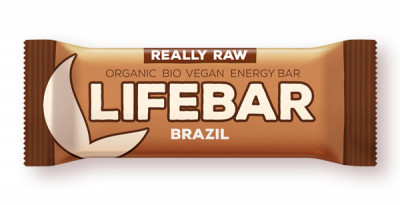 Lifebar Baton cu Nuci Braziliene Raw Bio Lifefood 47gr foto