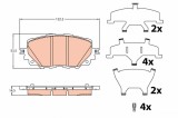 TRW GDB2200 set placute frana,frana disc
