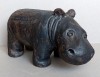 Pui de HIPOPOTAM - Statueta din fonta bine realizata, artizanat industrial, folk art anii 60, Statuete