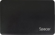 Rack ext. HDD/SSD 2.5&quot; Spacer USB 3.0 negru